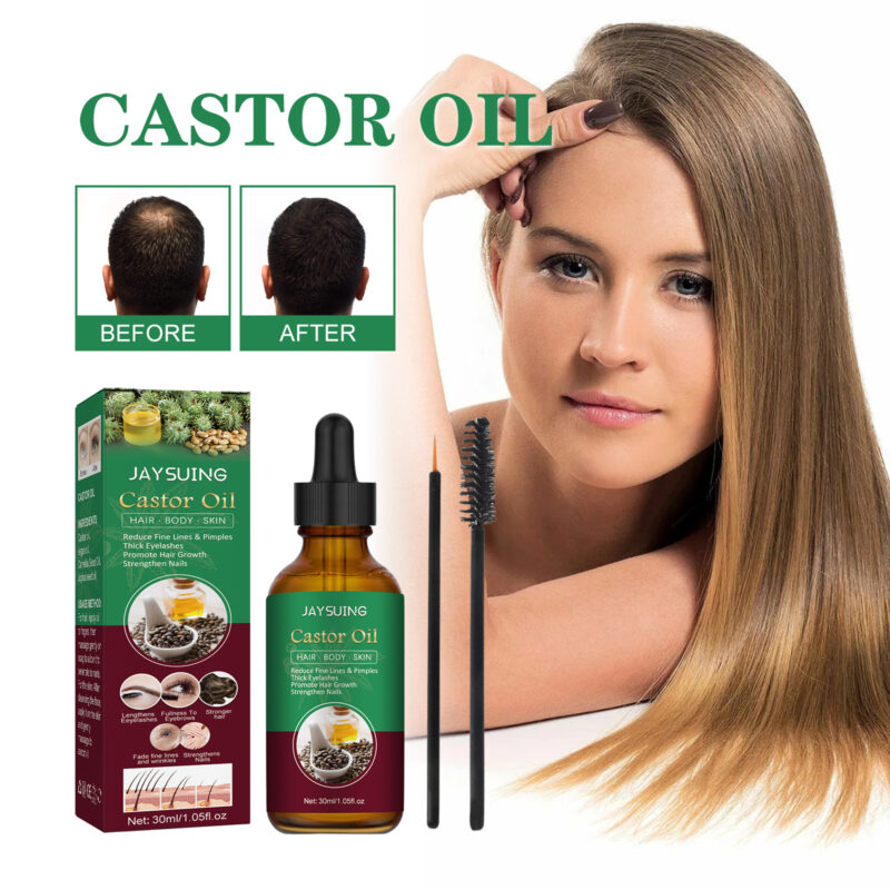Castor Oil Hair Essence for Scalp Nourishment and Moisturizing Treatment
