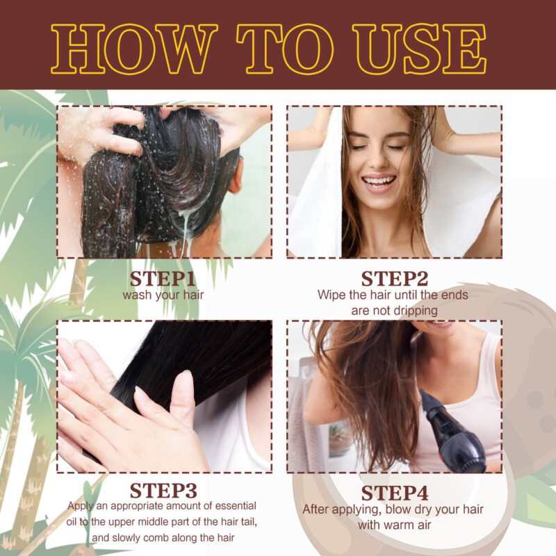 Coconut Hair Oil: Moisturize, Strengthen & Hydrate Scalp Care - Image 6