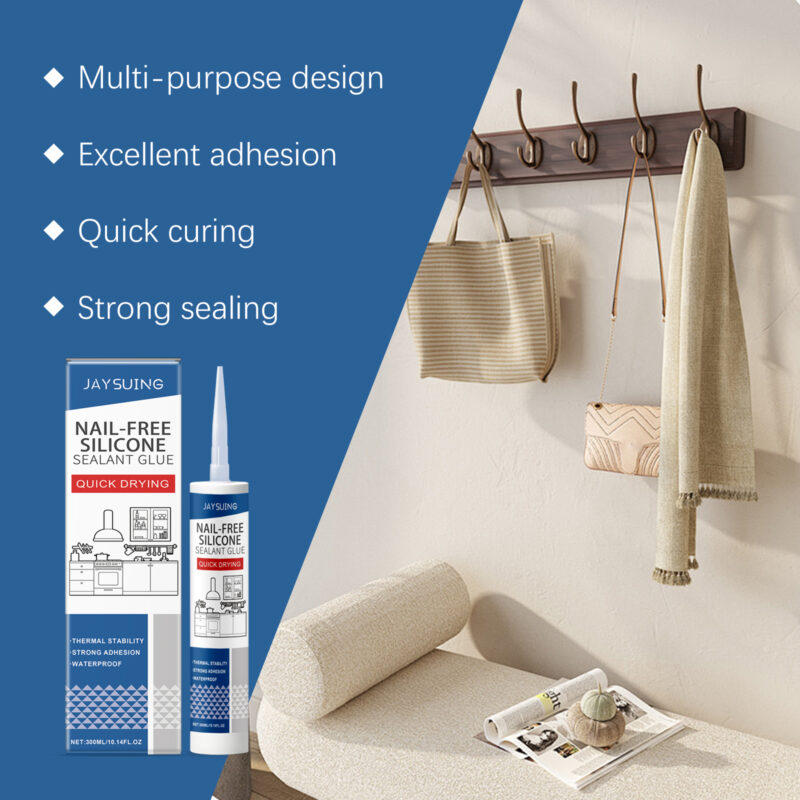 Nail-Free Silicone Sealant | Strong Water-Resistant Household Adhesive - Image 3