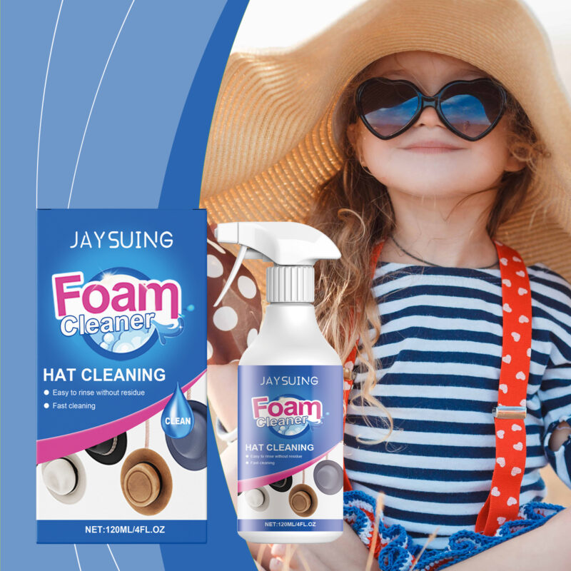 Hat Foam Cleaner - Dry Cleaning Spray for Stain and Odor Removal - Image 2