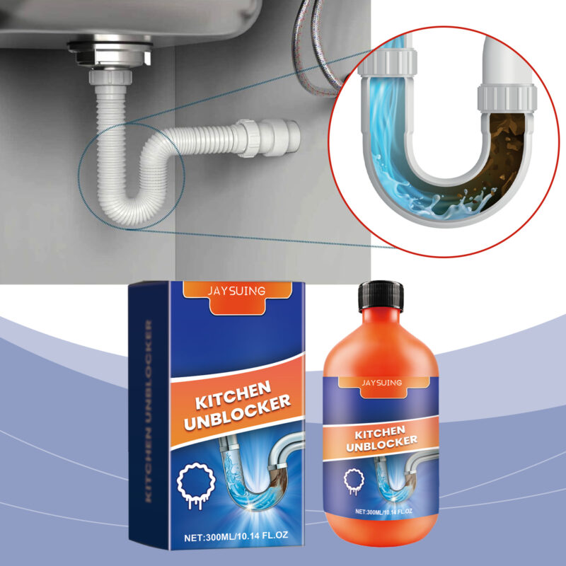 Kitchen Drain Cleaner, Pipe Grease Dissolver and Blockage Remover - Image 6