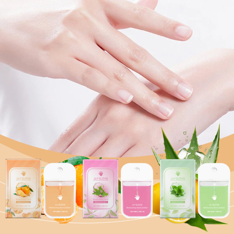 Natural Portable Hand Sanitizer Spray with Aloe Vera - Travel-Friendly Gentle Clean - Image 2