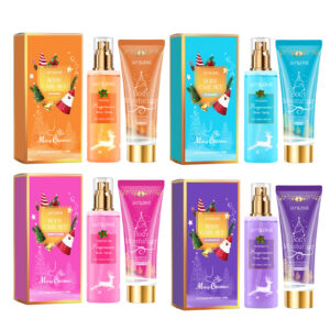Christmas Body Care Set with Deodorant Spray and Lotion in Holiday Fragrance