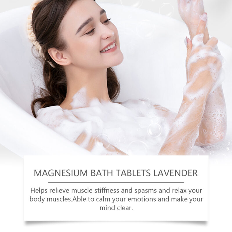 Lavender Magnesium Bath Tablets: Moisturize, Refresh, Nourish Skin - Image 4