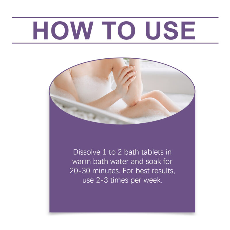 Lavender Magnesium Bath Tablets: Moisturize, Refresh, Nourish Skin - Image 6