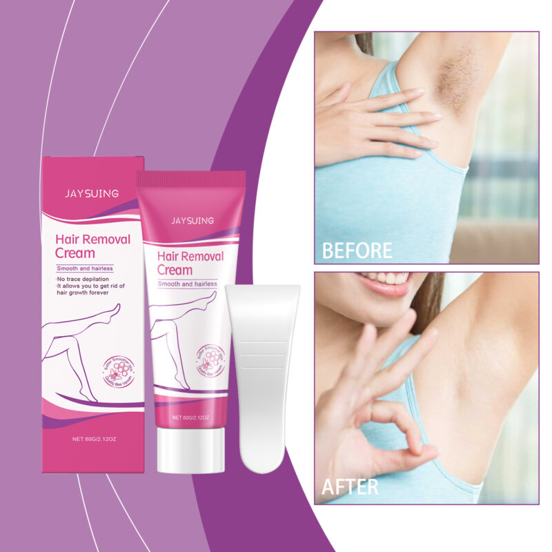 Gentle Body Hair Removal Cream, Smooth Skin-Friendly Care for Hands & Legs - Image 2