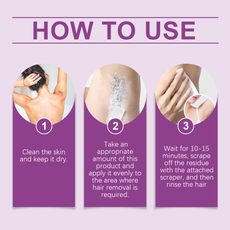 Gentle Body Hair Removal Cream, Smooth Skin-Friendly Care for Hands & Legs - Image 6