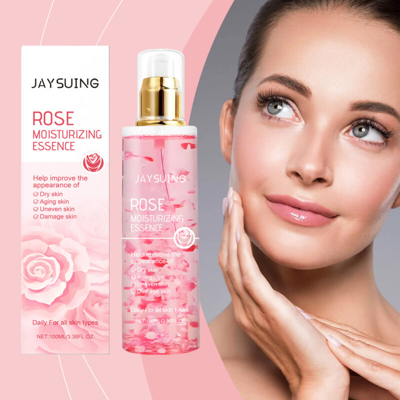 Rose Moisturizing Essence | Hydrating Nourishing Facial Serum with Plant-Based Ingredients - Image 2