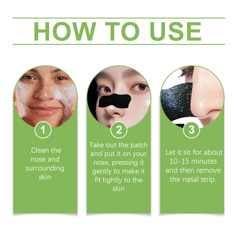 Natural Charcoal Blackhead Pore Patch - Cleanses Blackheads, Smoothes Pores - Image 6