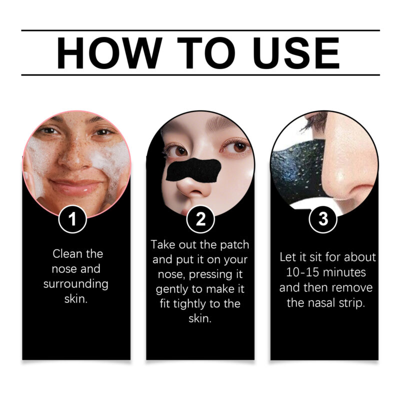 Charcoal Nasal Patch: Blackhead Removal, Pore-Clearing & Tightening - Image 6