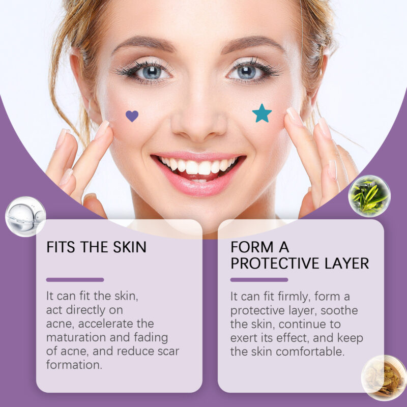 Multi-Color Invisible Acne Patches - Acne Treatment Skin Care Solution - Image 3