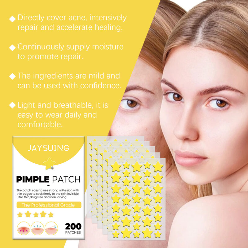 Star-Shaped Invisible Acne Patch - Blemish Coverage for Clearer-Looking Skin - Image 3