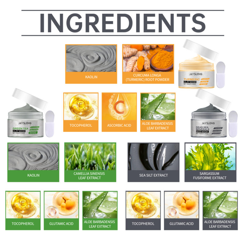 Facial Mud Mask for Moisturizing, Oil Control and Skin Texture Improvement - Image 5