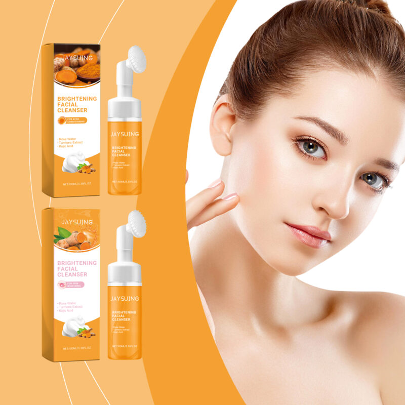 Turmeric Cleansing Mousse - Gentle Moisturizing Facial Cleanser - Image 2