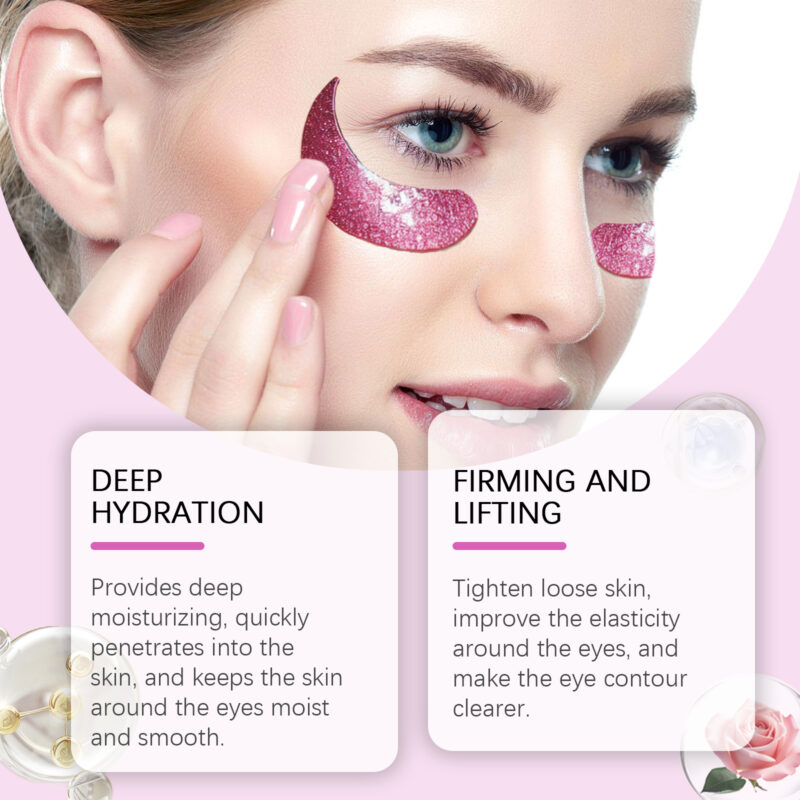Hydrating & Nourishing Crystal Gel Eye Mask - Temporary Fine Line Reduction - Image 3
