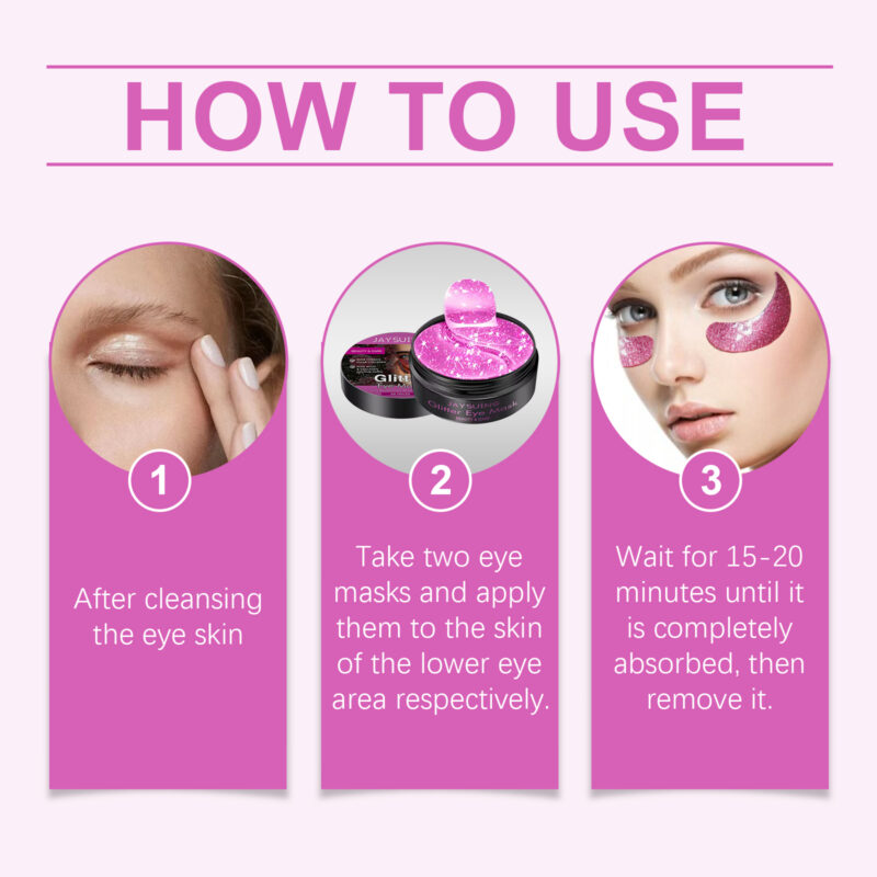 Hydrating & Nourishing Crystal Gel Eye Mask - Temporary Fine Line Reduction - Image 6