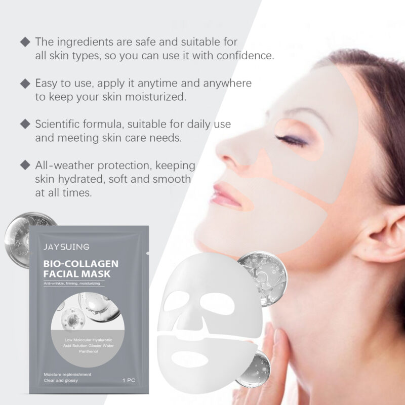 Collagen Hydrating Mask - Moisturizes, Brightens, Improves Elasticity - Image 4