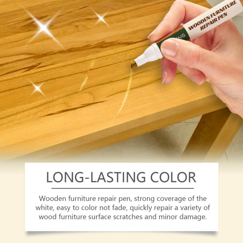 Wooden Furniture Repair Pen Kit (3-Piece) - Scratch Repair & Color Retouching - Image 3
