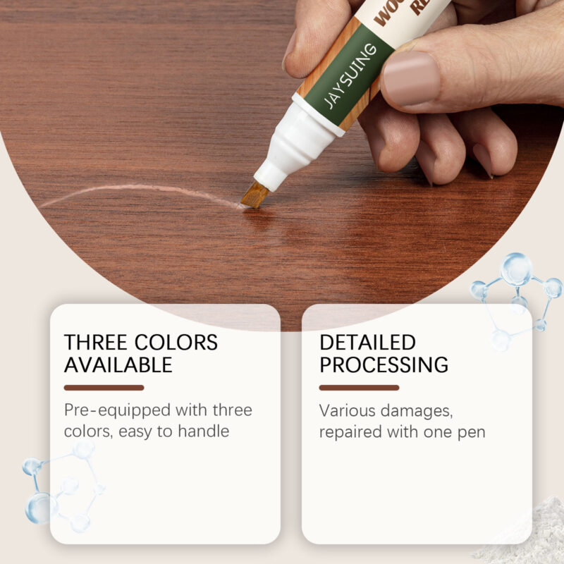 Wooden Furniture Repair Pen Kit (3-Piece) - Scratch Repair & Color Retouching - Image 4