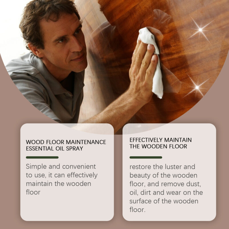 Natural Wood Floor Essential Oil Spray - Moisturizes & Cleans - Image 4
