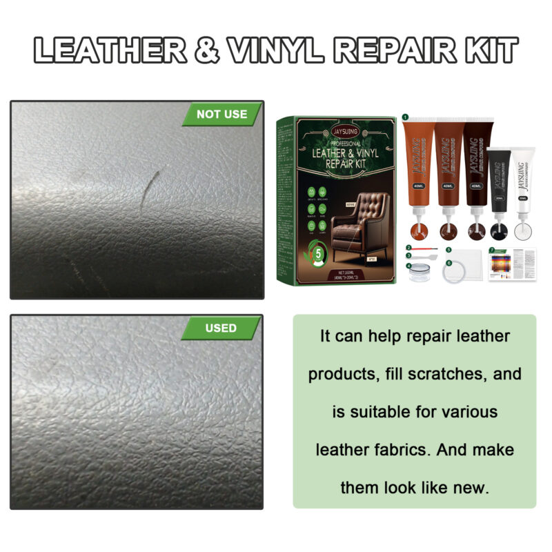 Leather Restoration Kit for Sofa, Bags & Anti-Cracking Care - Image 4