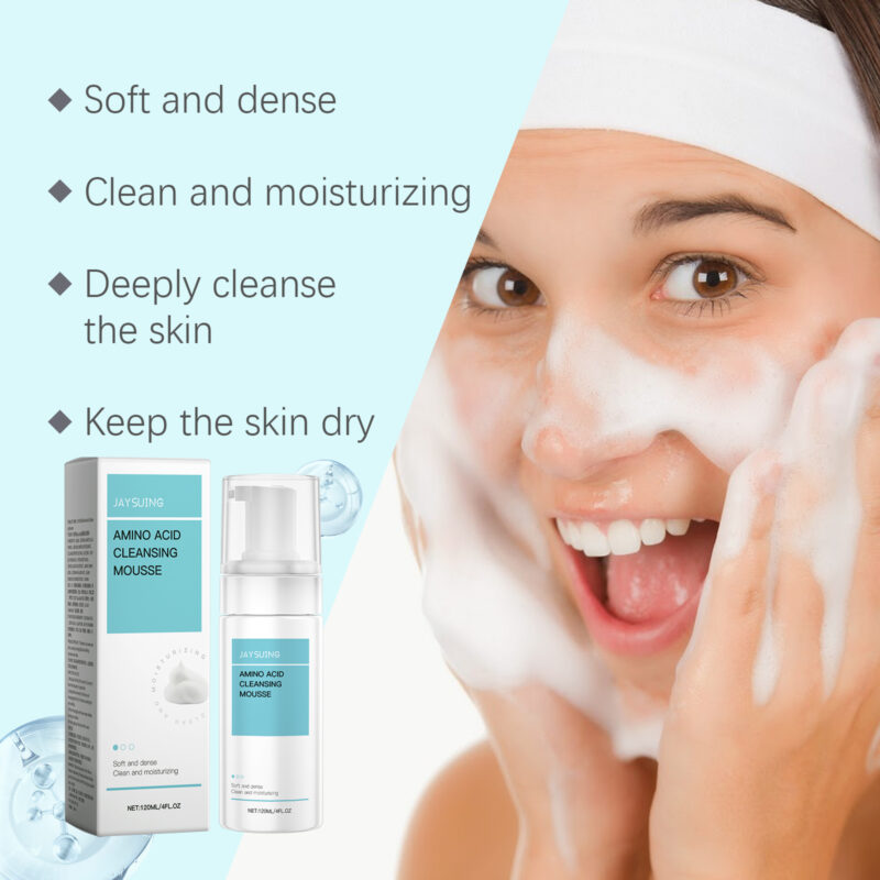 Amino Acid Cleanser Mousse - Gentle Hydrating Moisturizing Face Wash - Image 4