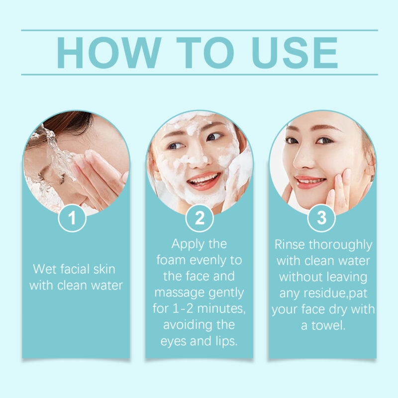 Amino Acid Cleanser Mousse - Gentle Hydrating Moisturizing Face Wash - Image 6