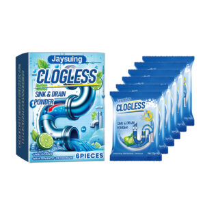 Drain Cleaner Powder for Kitchen and Bathroom with Pipe-Safe Unclogging Solution