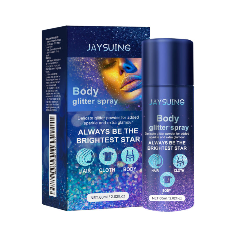 Party Glitter Highlighter Spray as Shimmer Spray for Body and Hair