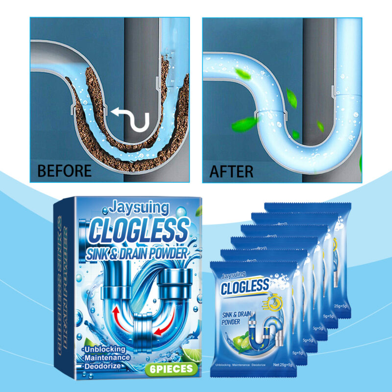 Drain Cleaning Powder - Dissolves Grease, Safe Pipe Maintenance - Image 2