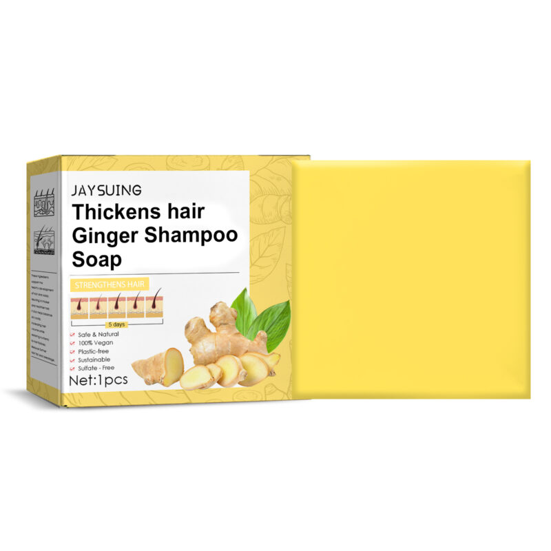Ginger Hair Soap Bar - Moisturizing Scalp & Hair Care for Healthy Hair - Image 2