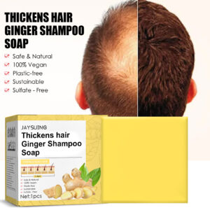 Ginger Hair Soap Bar for Moisturizing Scalp and Hair Care for Healthy Hair