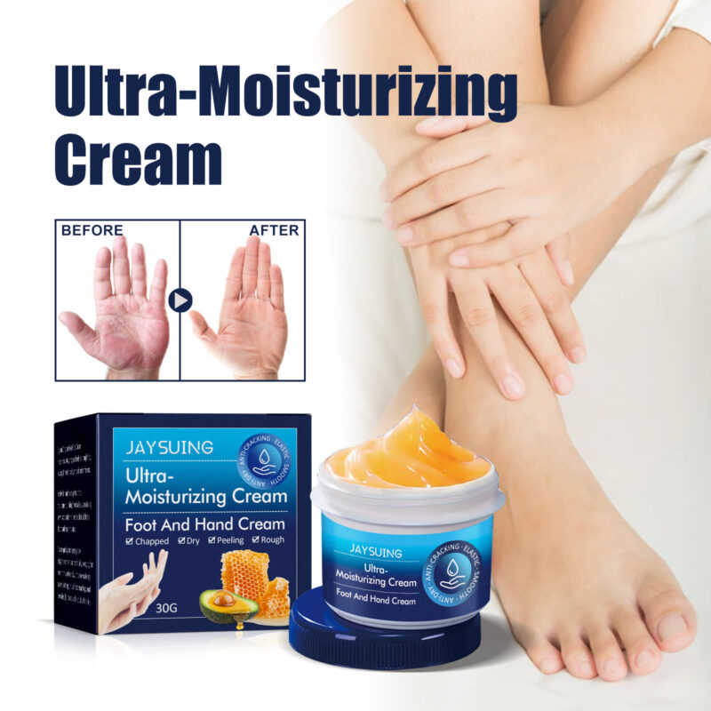 Hand & Foot Cream Hydrating Moisturizer with Natural Ingredients for Dry Cracked Skin Care - Image 2