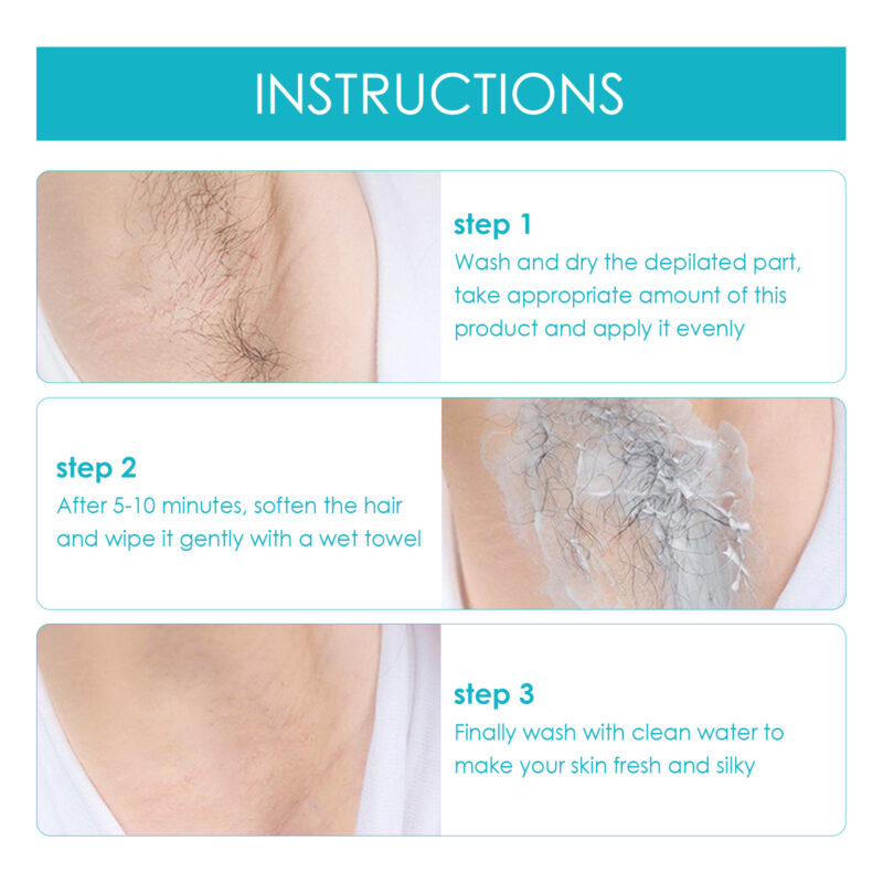 Gentle Hair Removal Cream - Quick Full Body, Underarm, Hand & Foot - Image 6