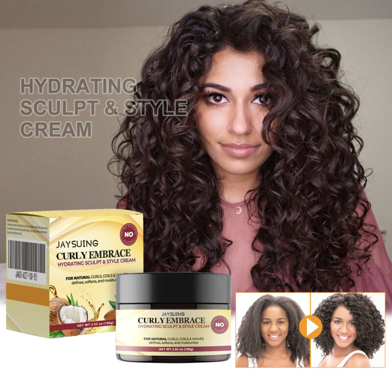 Fluffy Curls with Frizz Control and Shine