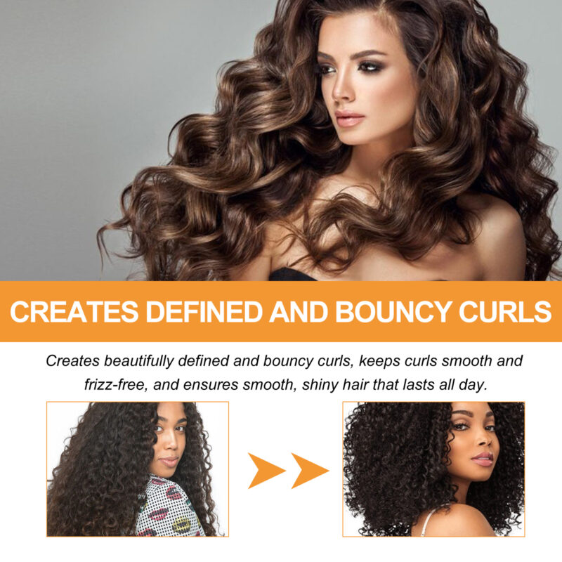 Curly Hair Styling Cream - Moisturizing, Fluffy Curls with Frizz Control & Shine - Image 3