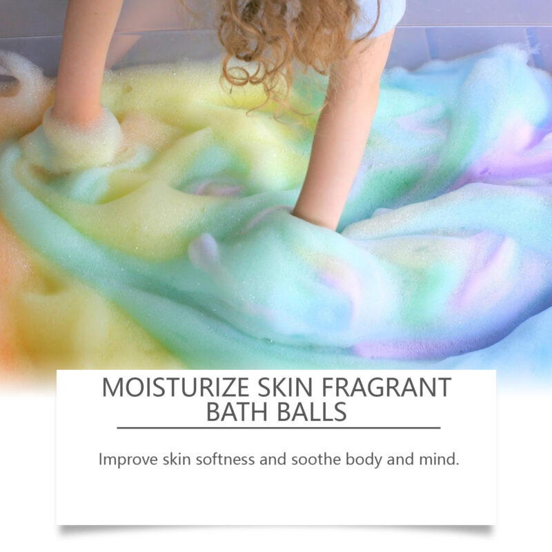 Plant-Based Bubble Bath Ball with Fragrant Moisturizing Floral Essence - Image 4