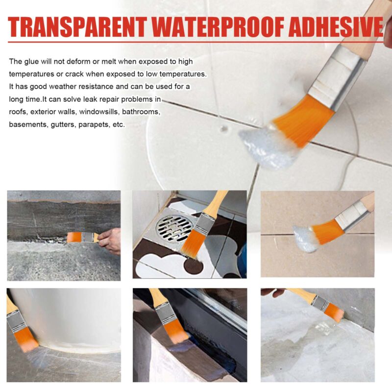 Transparent Waterproof Glue (100g) for Roof, Bathroom & Kitchen Repairs - Image 3