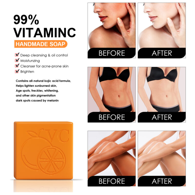 VC Beauty Soap - Moisturizing Body Soap for Clean, Brightened Skin - Image 4
