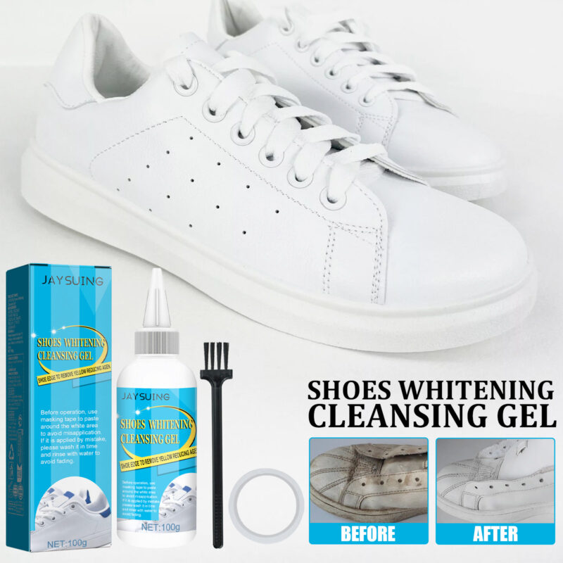 White Shoe Cleaner | Stain Remover & Brightener for Oxidized Yellowing Shoes - Image 2