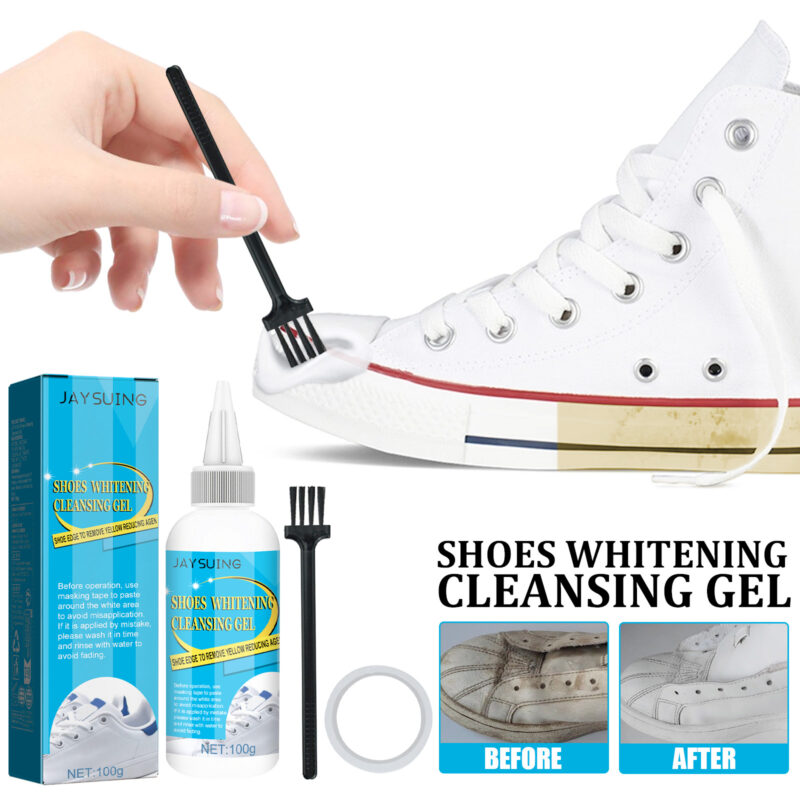 White Shoe Cleaner | Stain Remover & Brightener for Oxidized Yellowing Shoes - Image 3
