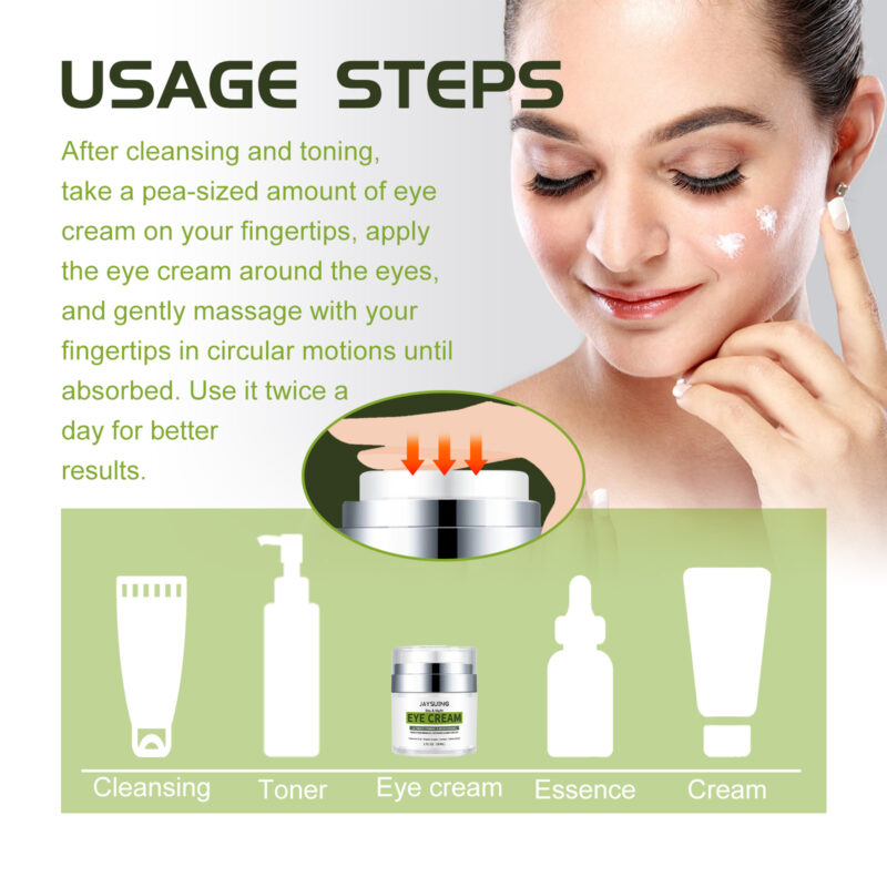 Hydrating Peptide Eye Cream for Tightening Skin, Fine Lines & Dark Circles - Image 6