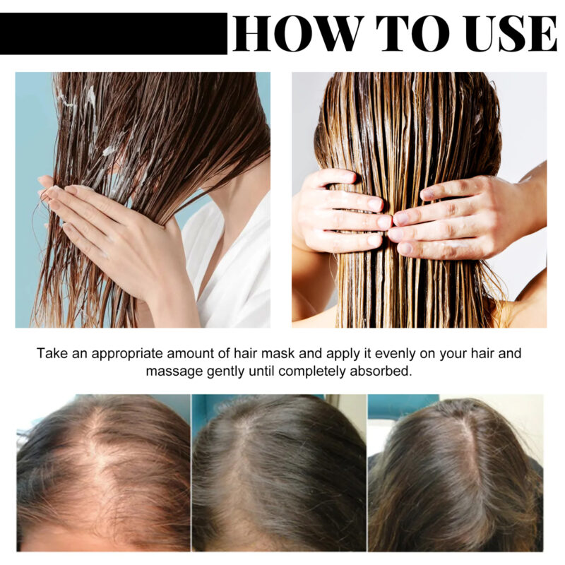 Batana Solid Hair Mask for Damaged Dyed Permed Hair - Moisturizing Repair Treatment - Image 6
