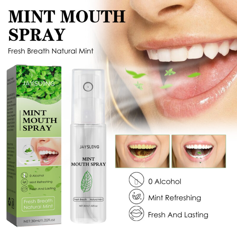 Portable Minty Breath Freshening Spray - Remove Odors, Maintain Freshness - Image 2