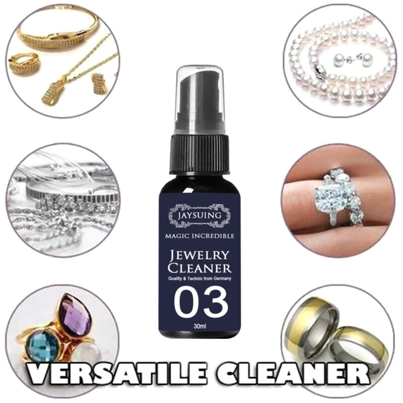 Jewelry Cleaner 30ml - Rust & Dirt Remover for Gold Watches, Diamond Rings, Daily Care Spray - Image 3