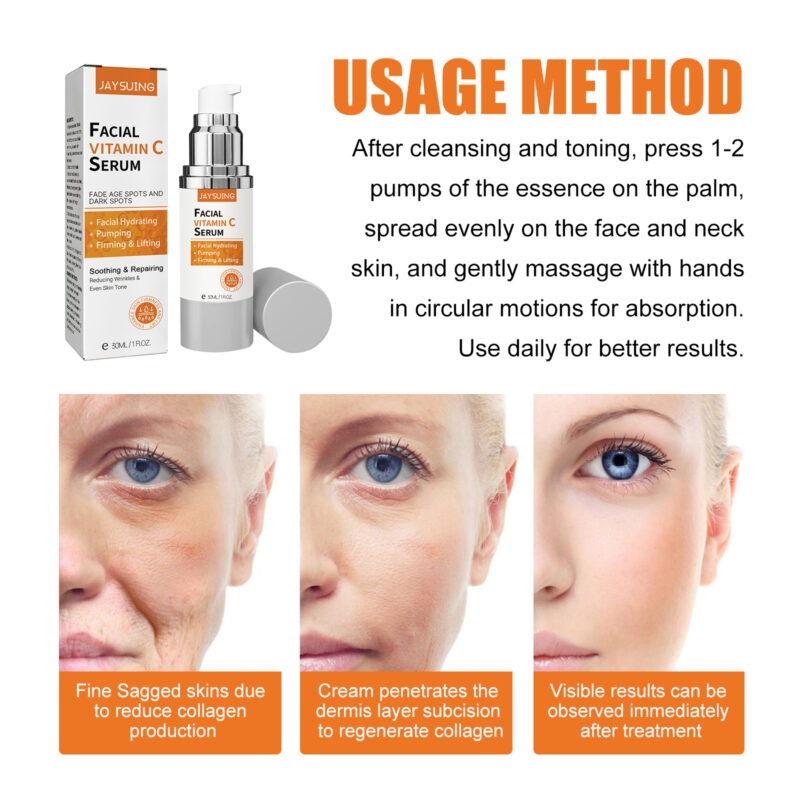 Vitamin C Brightening Essence - Firming & Hydrating Facial Serum - Image 6