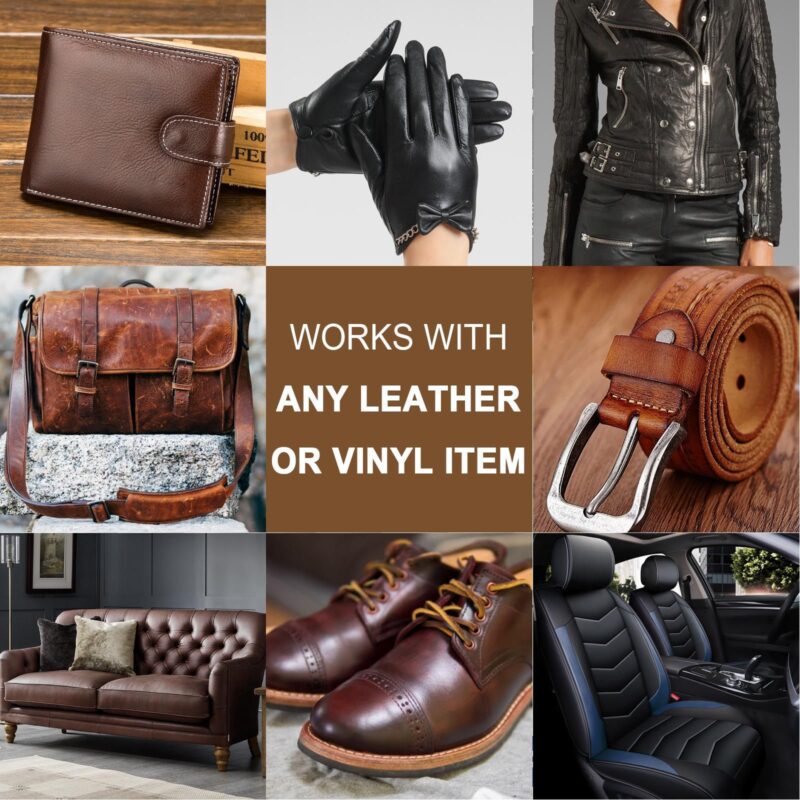 Leather Toning Cream Set for Bags, Shoes, Sofas - Scratch Repair & Color Matching - Image 3