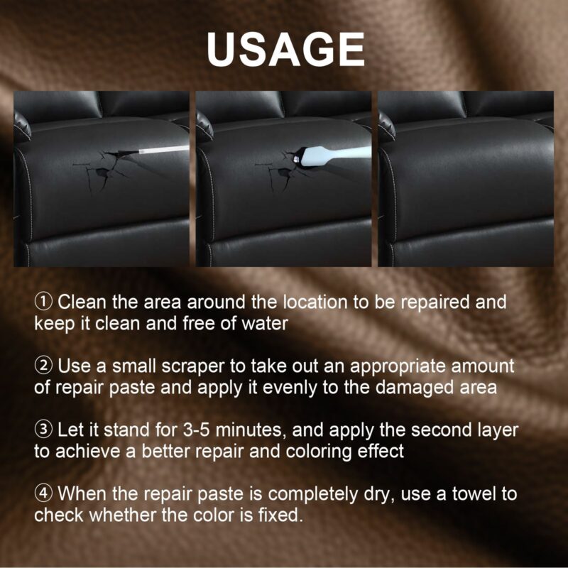 Leather Toning Cream Set for Bags, Shoes, Sofas - Scratch Repair & Color Matching - Image 5