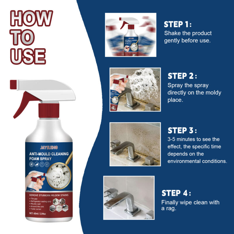 Foam Mold Remover Spray for Bathroom Tile, Silicone & Multi-Surfaces - Image 6