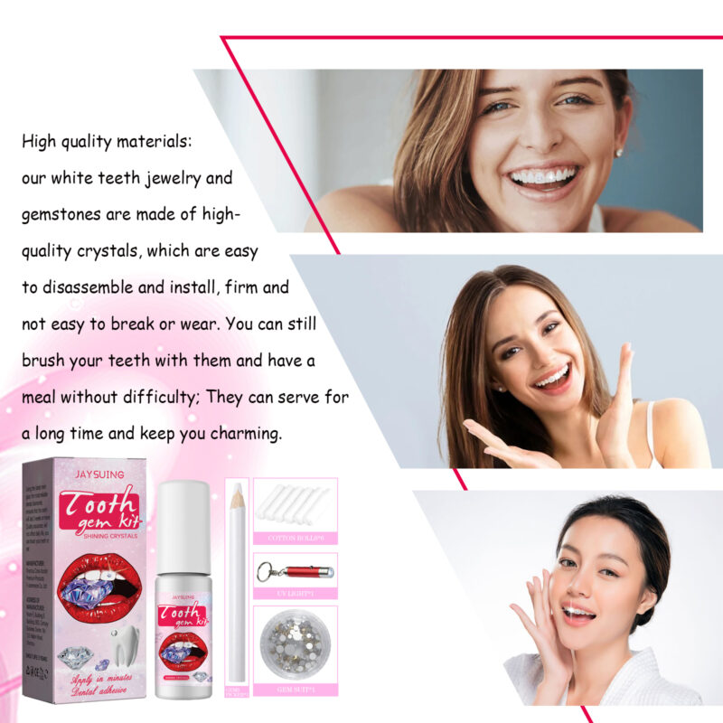 Tooth Gem Kit | Crystal Dental Gems for Easy DIY Application & Removal - Image 3